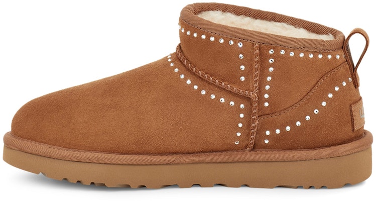 (Women) UGG Classic Ultra Mini Bling 'Chestnut' 1119871-CHE Buy (Women) UGG Classic Ultra Mini Bling 'Chestnut' 1119871-CHE