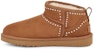(W) UGG Classic Ultra Mini Bling 'Chestnut' - Kasut Coklat Bergaya dan Elegan 1119871-CHE