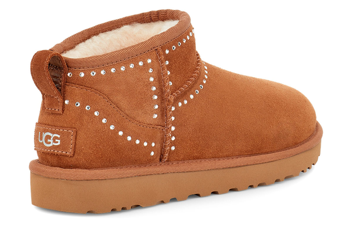 Shop (W) UGG Classic Ultra Mini Bling 'Chestnut' para mujer. 1119871-CHE