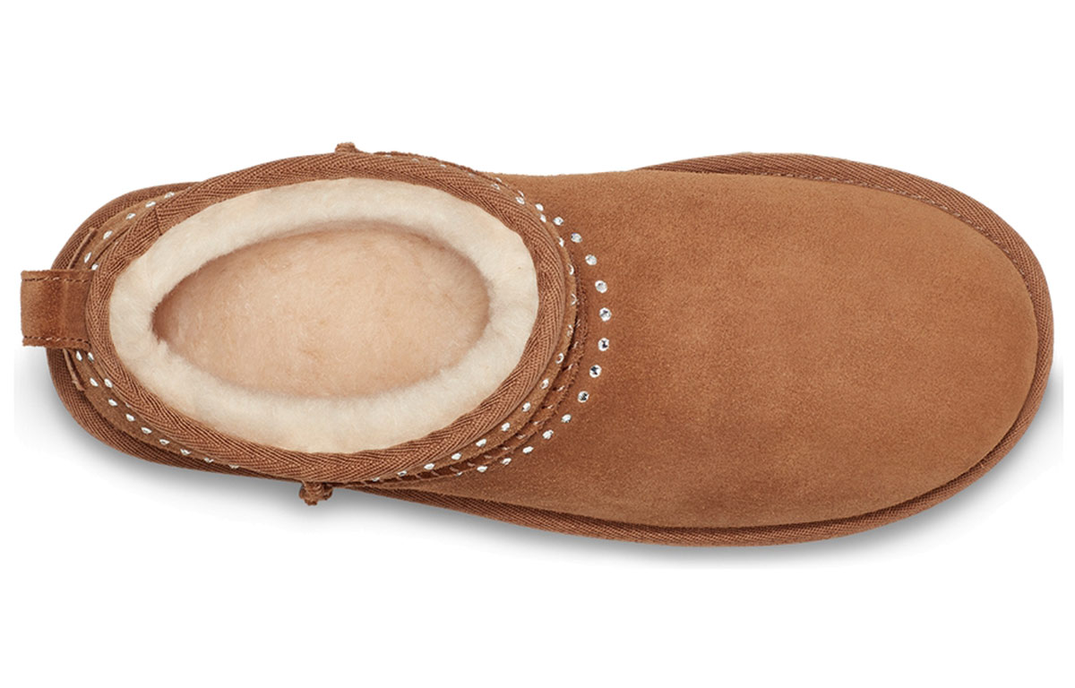 Purchase (W) UGG Classic Ultra Mini Bling 'Chestnut' para mujer. 1119871-CHE