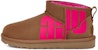 (W) UGG Klasik Ultra Mini Logo Berpecah 'Chestnut Pink' 1126373-CTPNK