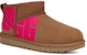 (W) UGG Klasik Ultra Mini Logo Berpecah 'Chestnut Pink' 1126373-CTPNK