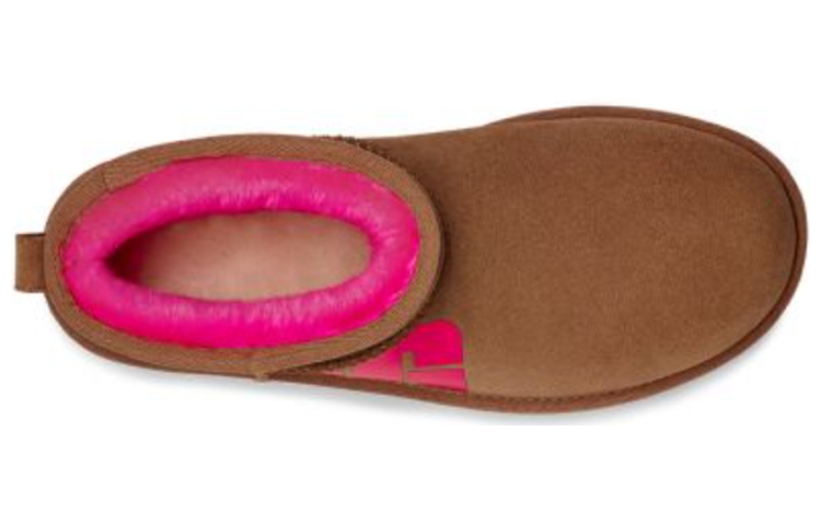 (W) UGG Classic Ultra Mini Broken Logo 'Chestnut Pink' 圖 5
