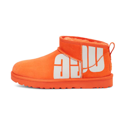 (W) UGG Classic Ultra Mini Broken Logo 'Orange Soda'