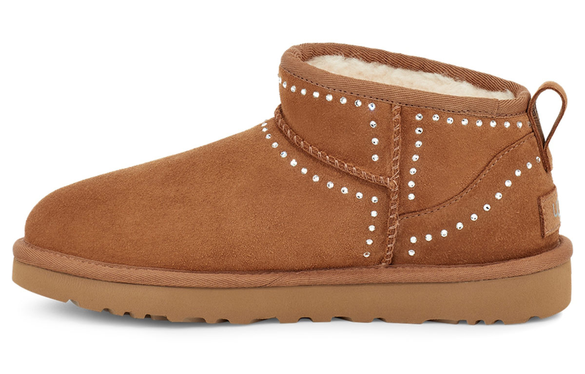 (Women) UGG Classic Ultra Mini Bling 'Chestnut' 1119871-CHE
