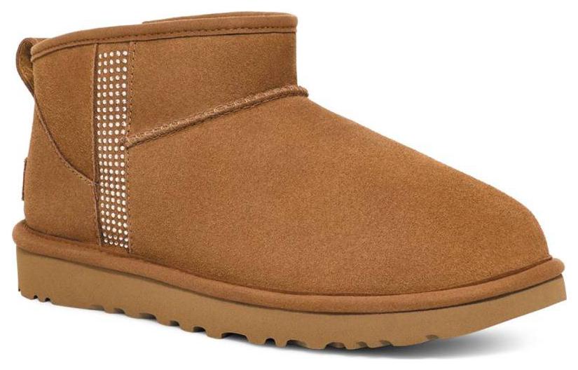 (W) UGG Classic Ultra Mini Bling 'Chestnut' 圖 3