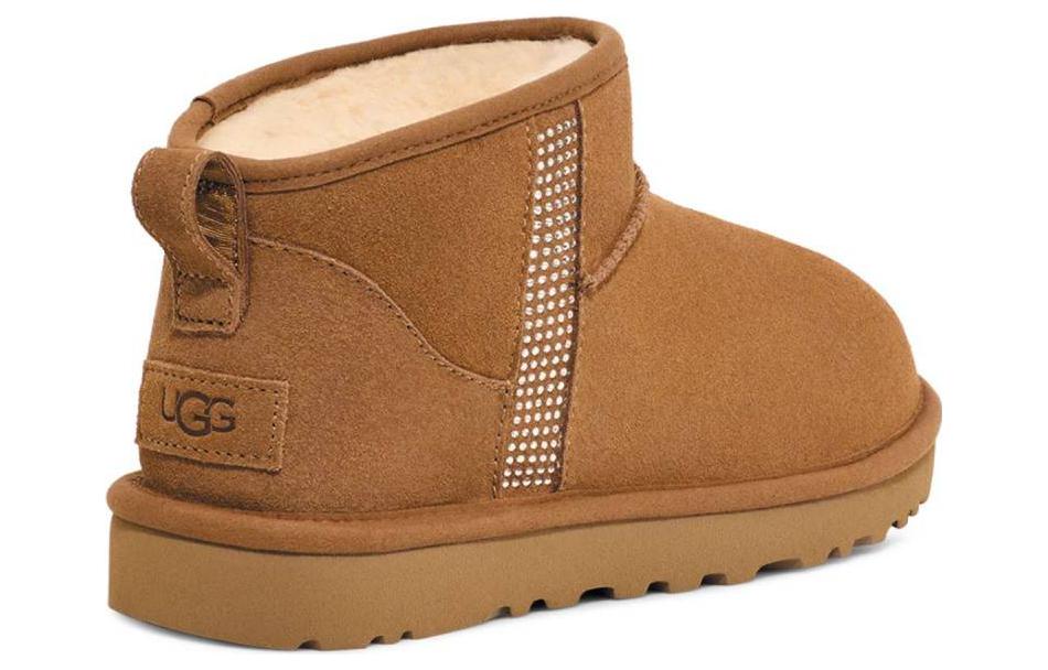 (W) UGG Classic Ultra Mini Bling 'Chestnut' 圖 4