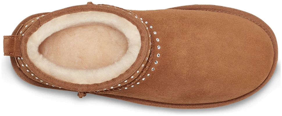 (W) UGG Classic Ultra Mini Bling ''Chestnut'' Dameslaarzen 1119871-CHE Details for (W) UGG Classic Ultra Mini Bling ''Chestnut'' Dameslaarzen 1119871-CHE