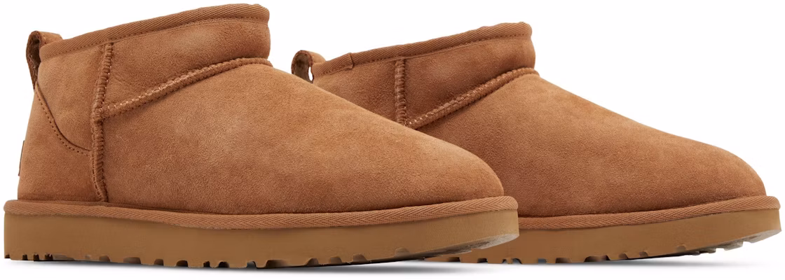 (W) UGG Classic Ultra Mini Boot Chestnut - But Ultra Kasut Boot Coklat 1116109-CHE 1