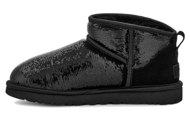 (Women) UGG Classic Ultra Mini Boot Mirror Ball 'Black' 1151616-BLK