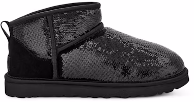 (Women) UGG Classic Ultra Mini Boot Mirror Ball 'Black' 1151616-BLK (Women) UGG Classic Ultra Mini Boot Mirror Ball 'Black' 1151616-BLK