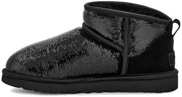 (Women) UGG Classic Ultra Mini Boot Mirror Ball 'Black' 1151616-BLK (Women) UGG Classic Ultra Mini Boot Mirror Ball 'Black' 1151616-BLK