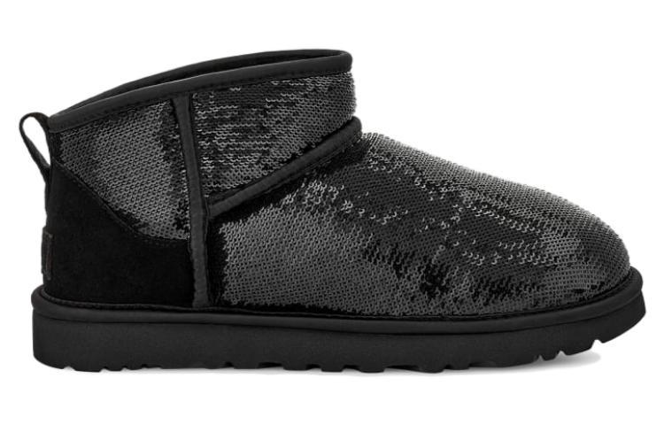 Order (W) UGG Classic Ultra Mini Boot Mirror Ball 'Hitam' 1151616-BLK