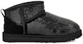 Order (W) UGG Classic Ultra Mini Boot Mirror Ball 'Hitam' 1151616-BLK