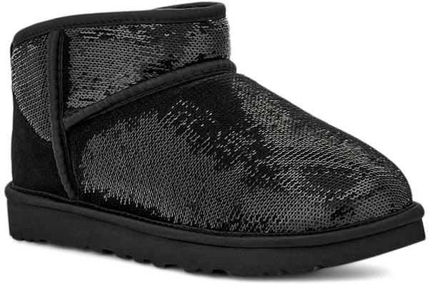 (W) UGG 클래식 울트라 미니 부츠 미러볼 "블랙" 1151616-BLK Order (W) UGG 클래식 울트라 미니 부츠 미러볼 "블랙" 1151616-BLK