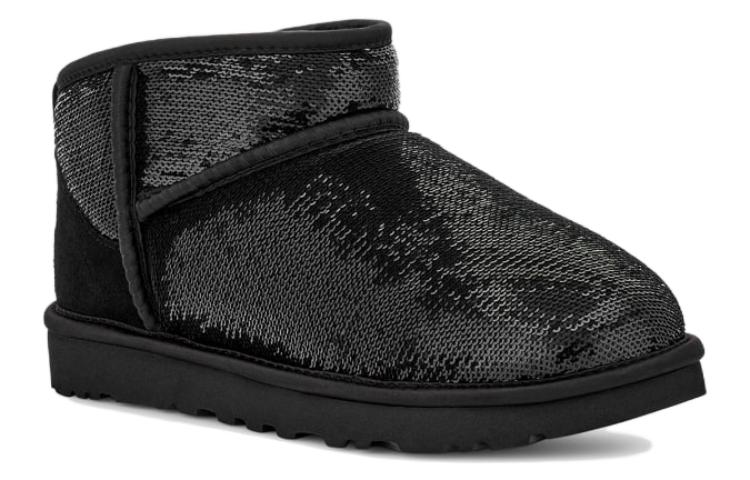 Lookbook (W) UGG Classic Ultra Mini Boot Mirror Ball 'Hitam' 1151616-BLK