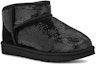 Lookbook (W) UGG Classic Ultra Mini Boot Mirror Ball 'Hitam' 1151616-BLK