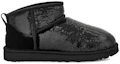 Lookbook (Women) UGG Classic Ultra Mini Boot Mirror Ball 'Black' 1151616-BLK