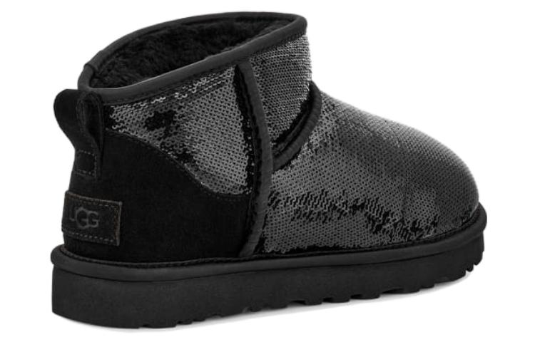 Shop (W) UGG Classic Ultra Mini Boot Mirror Ball 'Hitam' 1151616-BLK