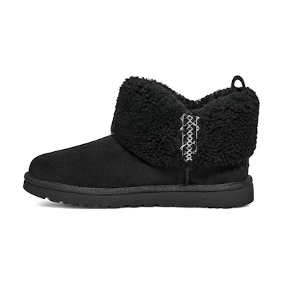 (W) UGG Classic Ultra Mini Braid 'Black'