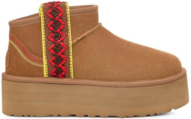 (W) UGG 클래식 울트라 미니 브레이드 부츠 체스트넛 1138491-CHE Order (W) UGG 클래식 울트라 미니 브레이드 부츠 체스트넛 1138491-CHE