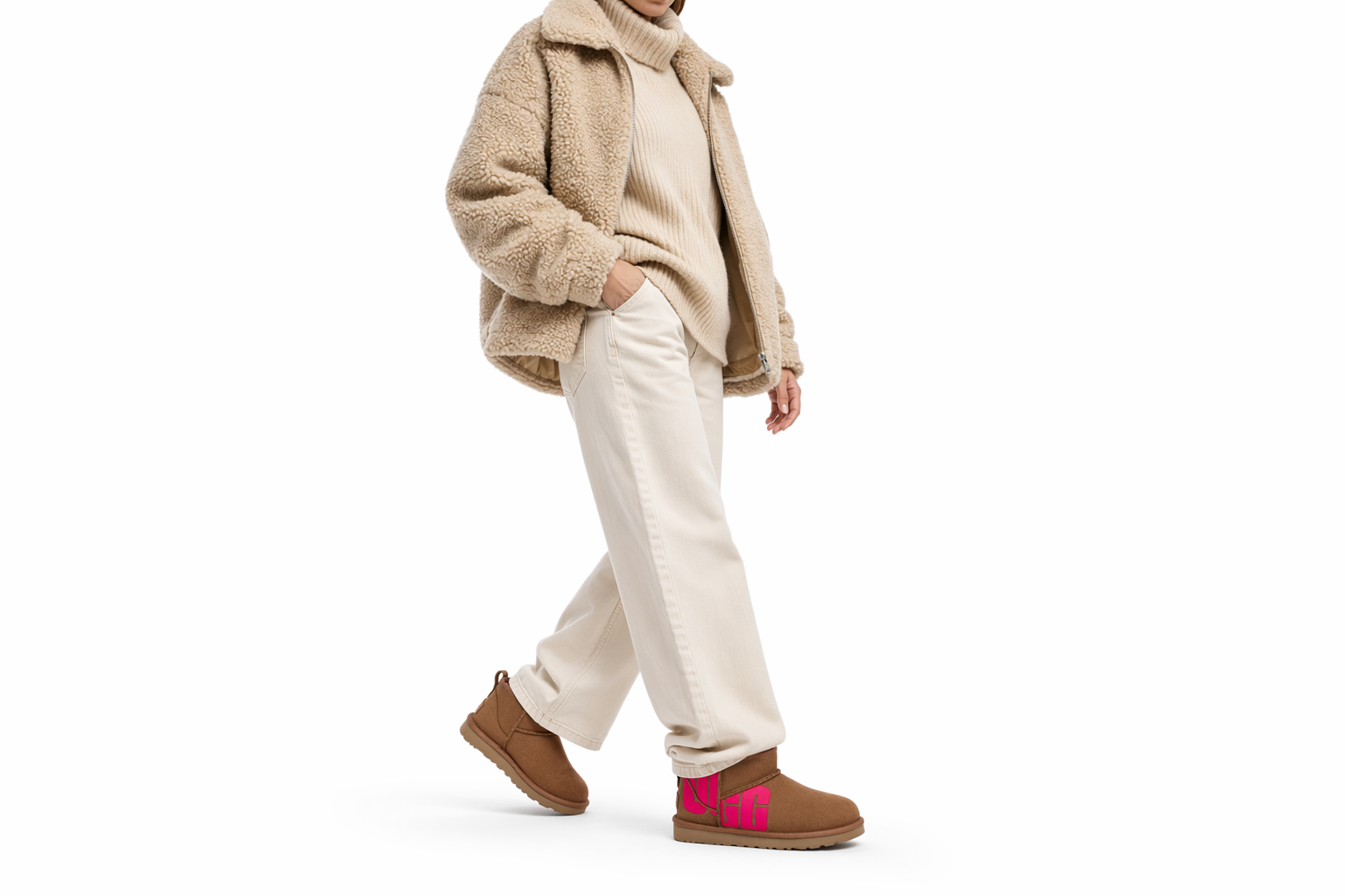 Order (W) UGG Clásica Ultra Mini Logo Roto 'Castaño Rosa' 1126373-CTPNK