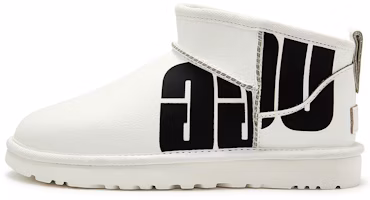 (Women) UGG Classic Ultra Mini Broken Logo 'White' 1129270-PDWH (Women) UGG Classic Ultra Mini Broken Logo 'White' 1129270-PDWH