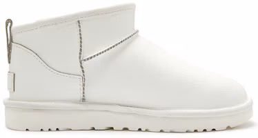 Order (W) UGG クラシック ウルトラミニ ブロークンロゴ (ホワイト) 1129270-PDWH