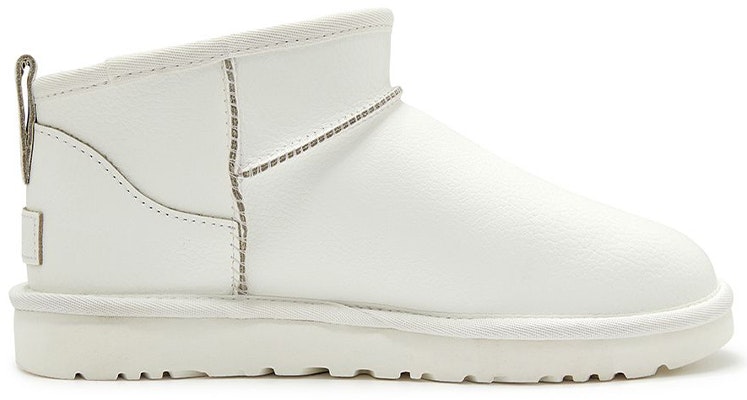 (W) UGG Classic Ultra Mini Logo Pecah 'Putih' 1129270-PDWH Order (W) UGG Classic Ultra Mini Logo Pecah 'Putih' 1129270-PDWH