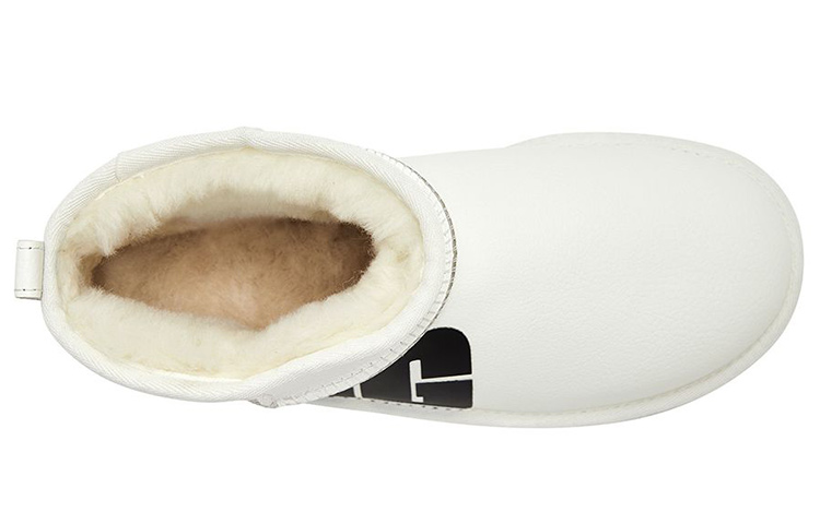 Lookbook (W) UGG Clásico Ultra Mini Logo Roto 'Blanco' 1129270-PDWH
