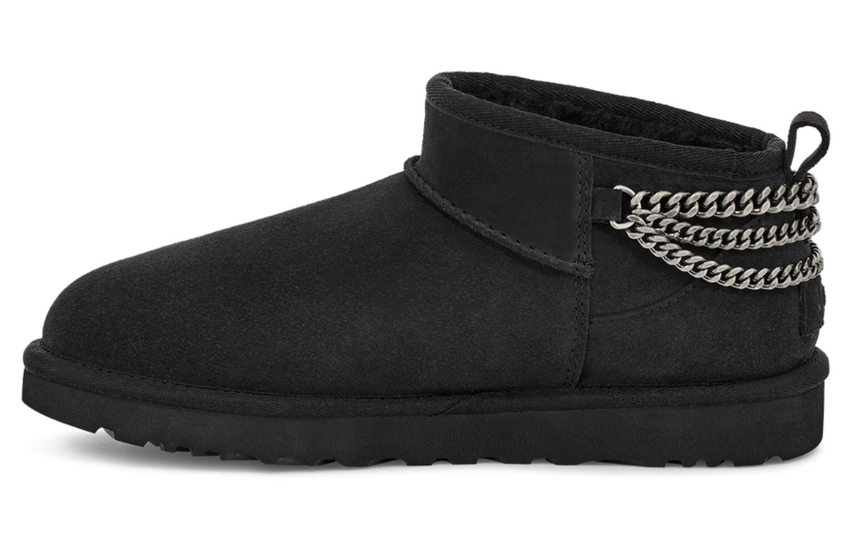(Women) UGG Classic Ultra Mini Chains Black 1117933-BLK