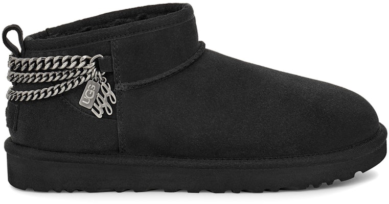 (Women) UGG Classic Ultra Mini Chains Black 1117933-BLK Order (Women) UGG Classic Ultra Mini Chains Black 1117933-BLK