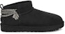 (W) UGG Classic Ultra Mini Rantai Hitam 1117933-BLK