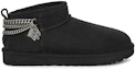 Order (W) UGG Classic Ultra Mini Rantai Hitam 1117933-BLK