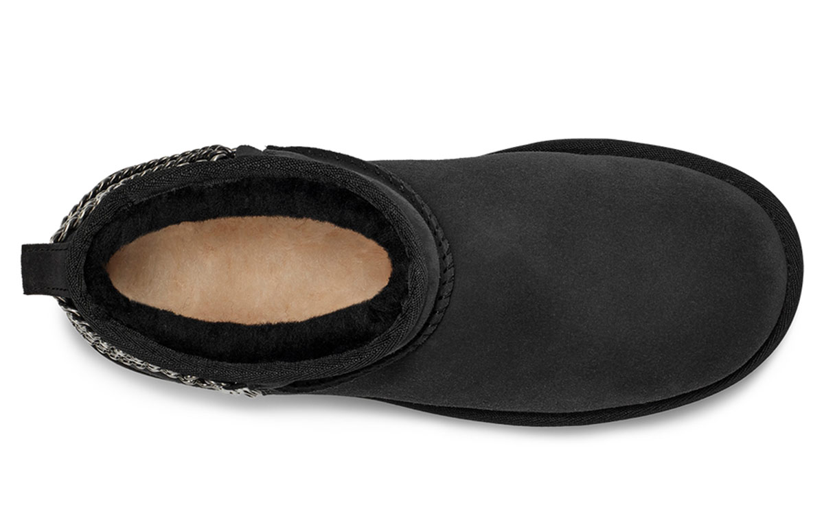 Purchase (W) UGG Klasik Ultra Mini Chains Hitam 1117933-BLK