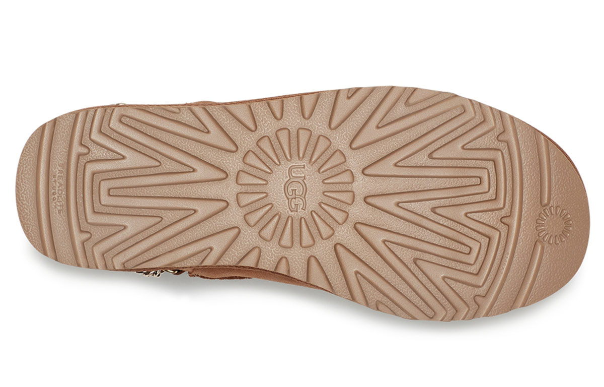 (W) UGG Classic Ultra Mini Chains Fleece Lined Brown 圖 6