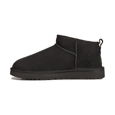 (W) UGG Classic Ultra Mini Fleece Lined Brown 'Black'