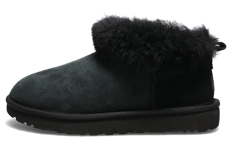 Buy (W) UGG Classic Ultra Mini Fluff 'Hitam' 1122390-BLK