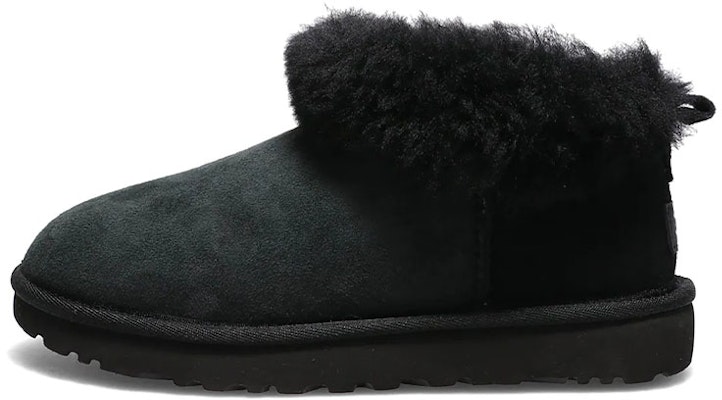 (Women) UGG Classic Ultra Mini Fluff 'Black' 1122390-BLK Buy (Women) UGG Classic Ultra Mini Fluff 'Black' 1122390-BLK