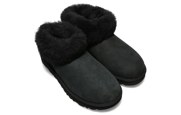 (W) UGG Classic Ultra Mini Fluff 'Black' 圖 3
