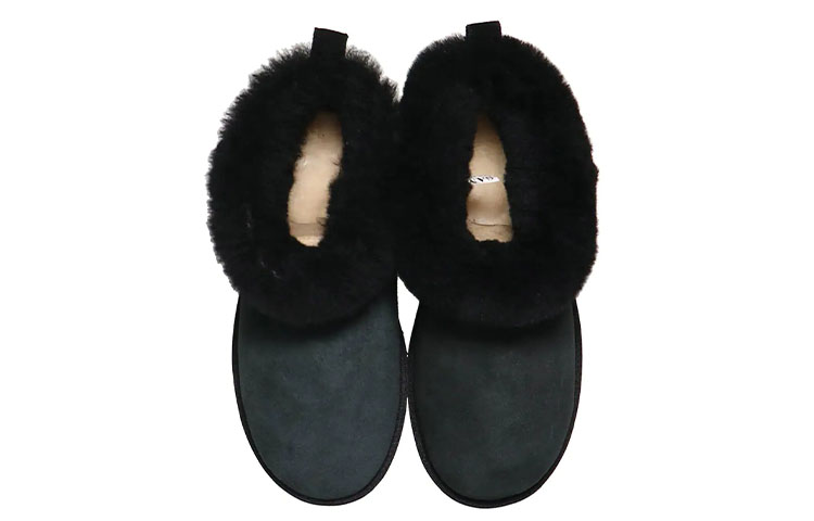 (W) UGG Classic Ultra Mini Fluff 'Black' 圖 4