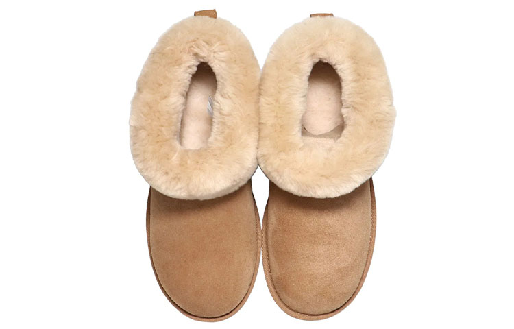 (W) UGG Classic Ultra Mini Fluff 'Chestnut' 圖 4