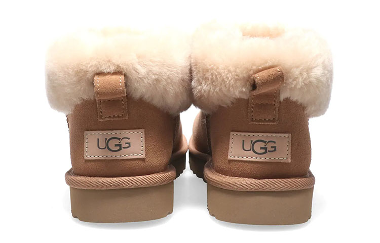 (W) UGG Classic Ultra Mini Fluff 'Chestnut' 圖 5