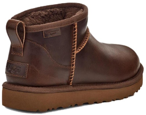 (Women) UGG Classic Ultra Mini LTHR Regen Boot Ironwood 1163490-IWD Shop (Women) UGG Classic Ultra Mini LTHR Regen Boot Ironwood 1163490-IWD