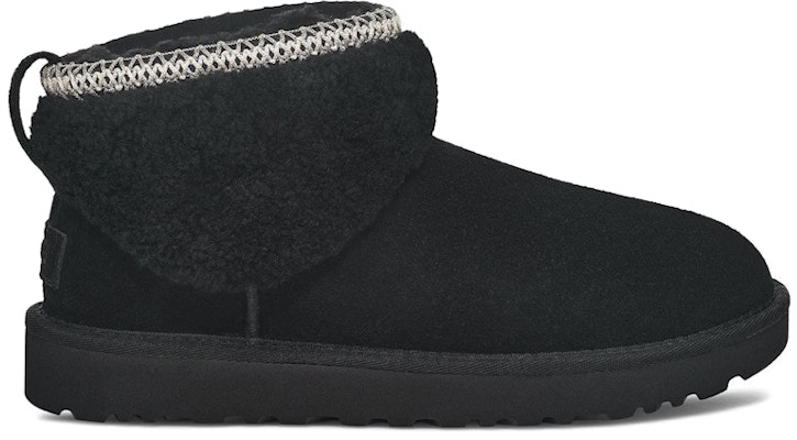 (Women) UGG Classic Ultra Mini Maxi Curly Boot 'Black' 1158263-BLK Buy (Women) UGG Classic Ultra Mini Maxi Curly Boot 'Black' 1158263-BLK