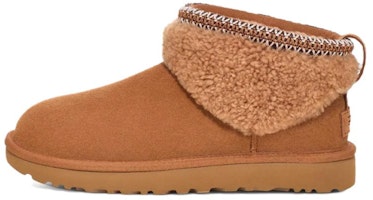 (Women) UGG Classic Ultra Mini Maxi Curly Boot Chestnut 1158263-CHE (Women) UGG Classic Ultra Mini Maxi Curly Boot Chestnut 1158263-CHE