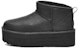 (W) UGG Classic Ultra Mini Platform Boot Kulit Hitam 1141510-BLLE