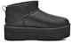 (W) UGG Classic Ultra Mini Platform Boot Kulit Hitam 1141510-BLLE