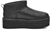 Order (W) UGG Classic Ultra Mini Platform Boot Kulit Hitam 1141510-BLLE