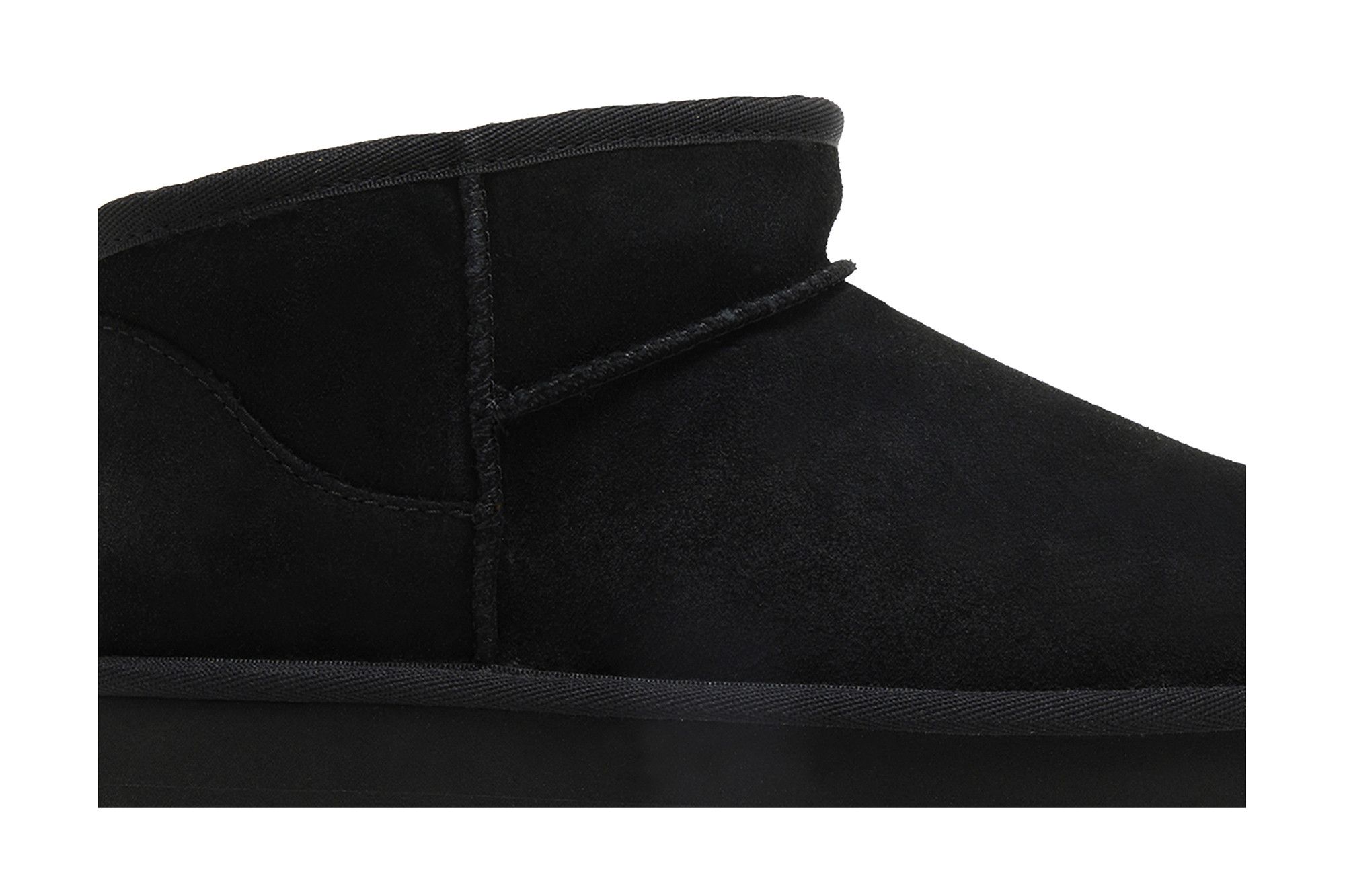 Order (W) UGG Botas Classic Ultra Mini Plataforma Negras 1135092-BLK